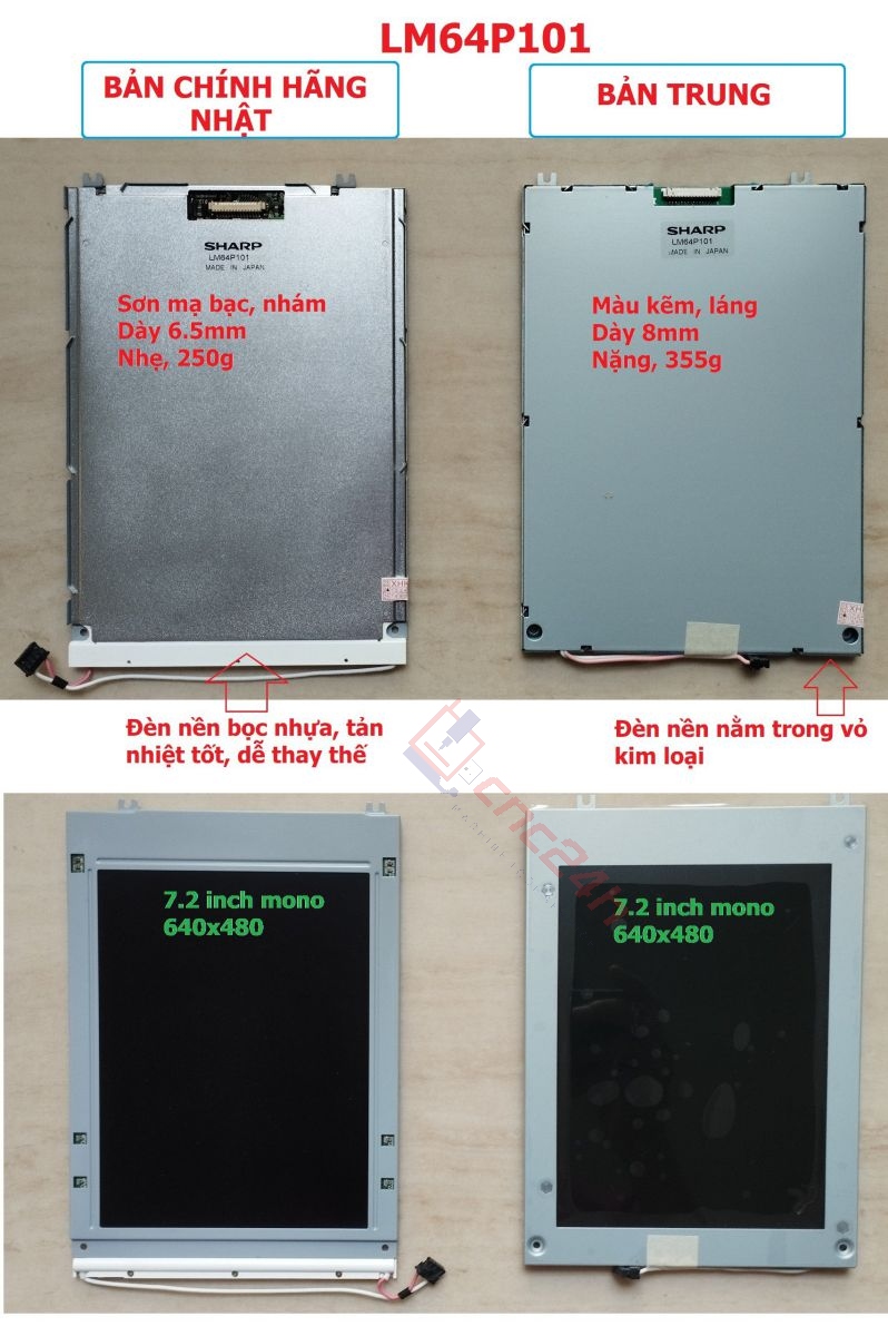 LCD Sharp LM64P101 7.2inch Mới 100% Fanuc CNC