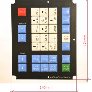 Dùng cho tiện CNC Fanuc 0T. A98L-0001-0518#T Bản VN dẻo dày 0.5mm, có sẵn lớp keo dán.