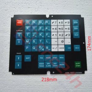 Dùng cho phay CNC Fanuc 0M, A98L-0001-0568#M Bản VN, decal VN dày 0.5mm có sẵn lớp keo dán.