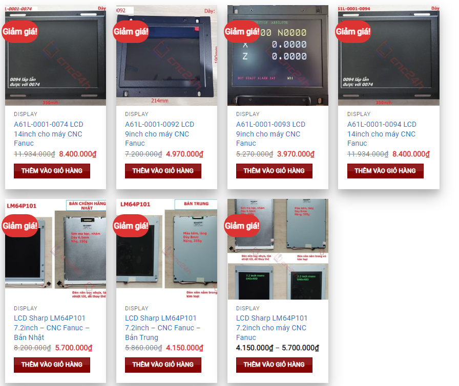 màn hình LCD cho máy CNC màn hình LCD cho máy CNC