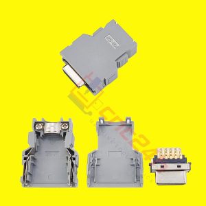 Combo connector Fanuc PCR-20F (combo gồm jack và vỏ hộp) thường dùng trong máy CNC hệ Fanuc, Mitsubishi, Yaskawa, Okuma...