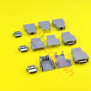 Combo connector Fanuc PCR-20F (combo gồm jack và vỏ hộp) thường dùng trong máy CNC hệ Fanuc, Mitsubishi, Yaskawa, Okuma...