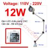 Đèn chiếu sáng máy CNC - Đèn LED cần - 24V hoặc 220V - Có loại Đế Kim Loại và Đế Nhựa. Đế xoay 360 độ và có nhiều khớp nối, dễ dàng điều chỉnh đèn - Chống nước / bụi / dầu / va đập.
