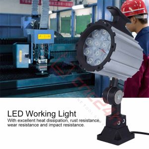 Đèn chiếu sáng máy CNC - Đèn LED cần - 24V hoặc 220V - Có loại Đế Kim Loại và Đế Nhựa. Đế xoay 360 độ và có nhiều khớp nối, dễ dàng điều chỉnh đèn - Chống nước / bụi / dầu / va đập.