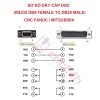 Cáp DNC RS232 (cáp CNC - DB9F to DB25M) - đúc nguyên khối - hàn máy tự động - chuẩn công nghiệp - không cần driver - Dành cho CNC Fanuc/Mitsubishi...