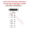 Cáp DNC (cáp CNC - RS232 USB to DB25M) sử dụng chip FTDI, chuẩn công nghiệp, dùng cho CNC Fanuc, Mitsubishi, hỗ trợ Win XP/7/8/10/11 32/64bit, LINUX