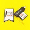 Combo Thẻ CF Sandisk cho máy CNC, gồm: 01 thẻ nhớ CF Sandisk công nghiệp (dung lượng tùy chọn), 01 đầu đọc CF USB, 01 adapter CF to PCMCIA của Sandisk.