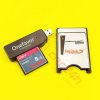 Combo Thẻ CF Sandisk cho máy CNC, gồm: 01 thẻ nhớ CF Sandisk công nghiệp (dung lượng tùy chọn), 01 đầu đọc CF USB, 01 adapter CF to PCMCIA của Sandisk.