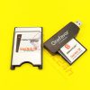 Combo Thẻ CF Sandisk cho máy CNC, gồm: 01 thẻ nhớ CF Sandisk công nghiệp (dung lượng tùy chọn), 01 đầu đọc CF USB, 01 adapter CF to PCMCIA của Sandisk.