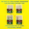 Combo Thẻ CF Transcend cho máy CNC, gồm: 01 thẻ nhớ CF Transcend công nghiệp CF200I, 01 đầu đọc CF USB, 01 adapter CF to PCMCIA của Transcend