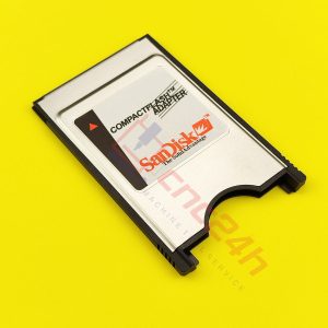 Combo Thẻ CF Sandisk cho máy CNC, gồm: 01 thẻ nhớ CF Sandisk công nghiệp (dung lượng tùy chọn), 01 đầu đọc CF USB, 01 adapter CF to PCMCIA của Sandisk.