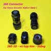 Connector Fanuc JAE (jack và vỏ hộp), JAE-4 JAE-10, thường dùng trong cáp encoder máy CNC hệ Fanuc, dòng Alpha-i và Beta-i (α-I và β-i)
