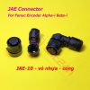 Connector Fanuc JAE (jack và vỏ hộp), JAE-4 JAE-10, thường dùng trong cáp encoder máy CNC hệ Fanuc, dòng Alpha-i và Beta-i (α-I và β-i)