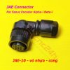 Connector Fanuc JAE (jack và vỏ hộp), JAE-4 JAE-10, thường dùng trong cáp encoder máy CNC hệ Fanuc, dòng Alpha-i và Beta-i (α-I và β-i)