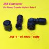 Connector Fanuc JAE (jack và vỏ hộp), JAE-4 JAE-10, thường dùng trong cáp encoder máy CNC hệ Fanuc, dòng Alpha-i và Beta-i (α-I và β-i)