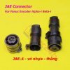 Connector Fanuc JAE (jack và vỏ hộp), JAE-4 JAE-10, thường dùng trong cáp encoder máy CNC hệ Fanuc, dòng Alpha-i và Beta-i (α-I và β-i)