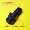 Connector Fanuc JAE (jack và vỏ hộp), JAE-4 JAE-10, thường dùng trong cáp encoder máy CNC hệ Fanuc, dòng Alpha-i và Beta-i (α-I và β-i)