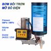Bơm mỡ bò điện, 24V / 220V, 25W, 40ml/min, 5.0 - 8.0 MPa, dung tích ống 1L - 2L. hoạt động chế độ tự động hoàn toàn hoặc bán tự động, phù hợp mỡ bò 0 - 000.