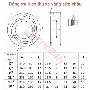 Vòng sửa chấu kẹp thủy lực máy tiện CNC giúp định tâm mâm cặp, kẹp chặt sản phẩm, giảm rung lắc,...