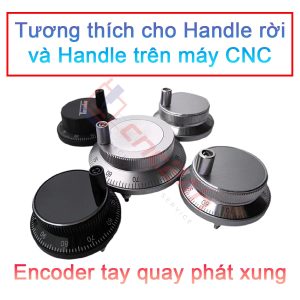 Encoder tay quay phát xung được dùng thay thế cho các loại handle, hanwheel, MPG của máy phay, tiện CNC. Giải pháp điều khiển chính xác cho máy CNC