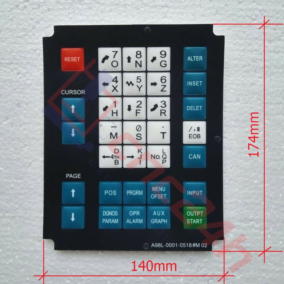 DECAL A98L-0001-0518M BẢO VỆ BÀN PHÍM MÁY CNC
