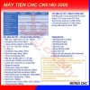 Máy tiện CNC CK6180-3000, chính hãng Borui, giá nhà máy. Mâm cặp 15inch (381mm) loại thủy lực 3 chấu, đk tiện max 800mm, hành trình tiện max 3000mm.