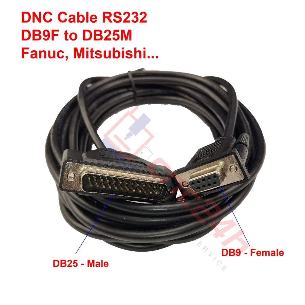 Cáp DNC RS232 DB9F to DB25M chính hãng