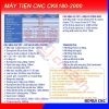 Máy tiện CNC CK6180-2000, chính hãng Borui, giá nhà máy. Mâm cặp 15inch (381mm) loại thủy lực 3 chấu, đk tiện max 800mm, hành trình tiện max 2000mm.