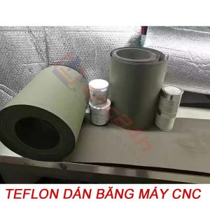 Teflon và keo dán băng máy CNC thương hiệu Shanghai Angcheng là vật liệu chuyên dụng được sử dụng rộng rãi trong ngành cơ khí, giúp giảm ma sát, chống mài mòn và bảo vệ băng trượt của máy CNC. Sản phẩm được nhiều xưởng gia công tin dùng nhờ độ bền vượt trội, khả năng chịu nhiệt tốt và giúp máy vận hành ổn định, chính xác lâu dài.