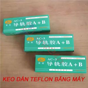 Teflon và keo dán băng máy CNC thương hiệu Shanghai Angcheng là vật liệu chuyên dụng được sử dụng rộng rãi trong ngành cơ khí, giúp giảm ma sát, chống mài mòn và bảo vệ băng trượt của máy CNC. Sản phẩm được nhiều xưởng gia công tin dùng nhờ độ bền vượt trội, khả năng chịu nhiệt tốt và giúp máy vận hành ổn định, chính xác lâu dài.