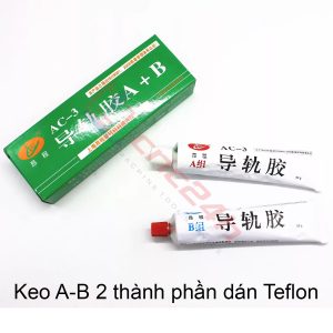 Teflon và keo dán băng máy CNC thương hiệu Shanghai Angcheng là vật liệu chuyên dụng được sử dụng rộng rãi trong ngành cơ khí, giúp giảm ma sát, chống mài mòn và bảo vệ băng trượt của máy CNC. Sản phẩm được nhiều xưởng gia công tin dùng nhờ độ bền vượt trội, khả năng chịu nhiệt tốt và giúp máy vận hành ổn định, chính xác lâu dài.
