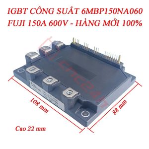 6MBP150NA060 là module IGBT công suất có dòng định mức 75A, điện áp 600V, với khả năng chịu tải ổn định và hiệu suất chuyển mạch cao. Sản phẩm được ứng dụng rộng rãi trong máy cnc, công nghiệp,...