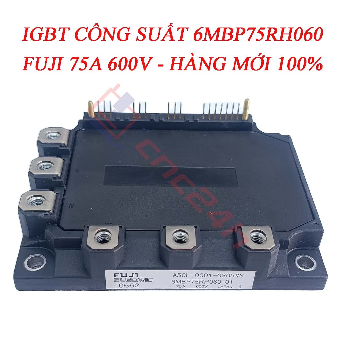 6MBP75RH060 là module IGBT công suất có dòng định mức 75A, điện áp 600V, với khả năng chịu tải ổn định và hiệu suất chuyển mạch cao. Sản phẩm được ứng dụng rộng rãi trong máy cnc, công nghiệp,...