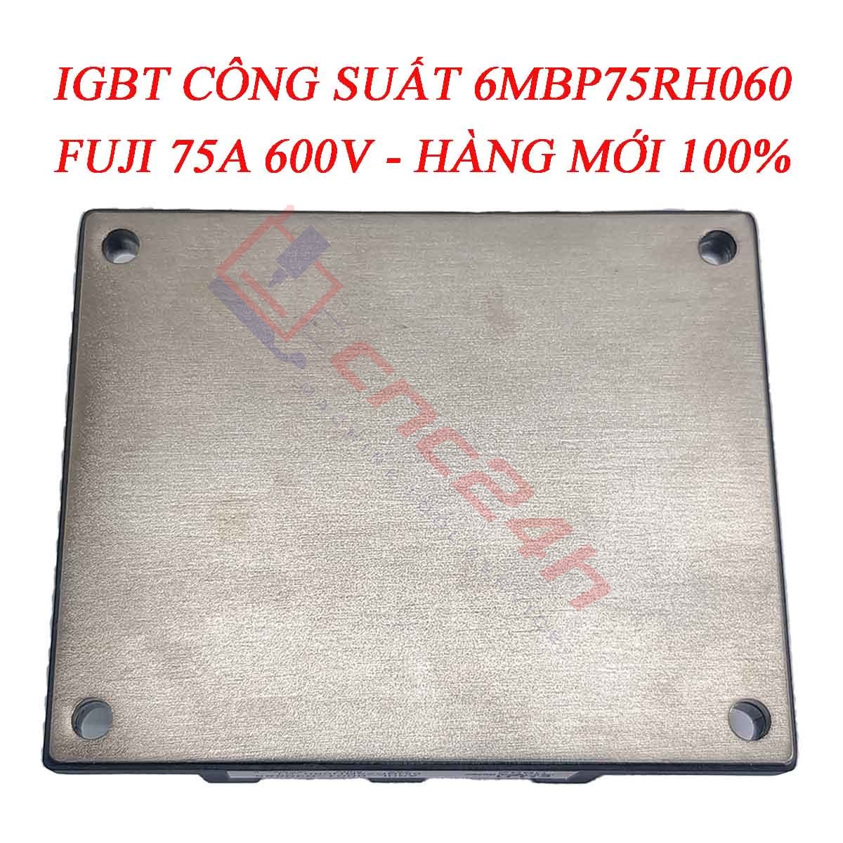 6MBP75RH060 là module IGBT công suất có dòng định mức 75A, điện áp 600V, với khả năng chịu tải ổn định và hiệu suất chuyển mạch cao. Sản phẩm được ứng dụng rộng rãi trong máy cnc, công nghiệp,...