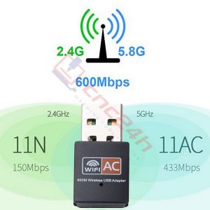 usb wifi tốc độ cao, nhỏ gọn, tương thích nhiều thiết bị và hệ điều hành. Dùng thay thế cho các máy tính PC không có card wifi, laptop đời cũ,...