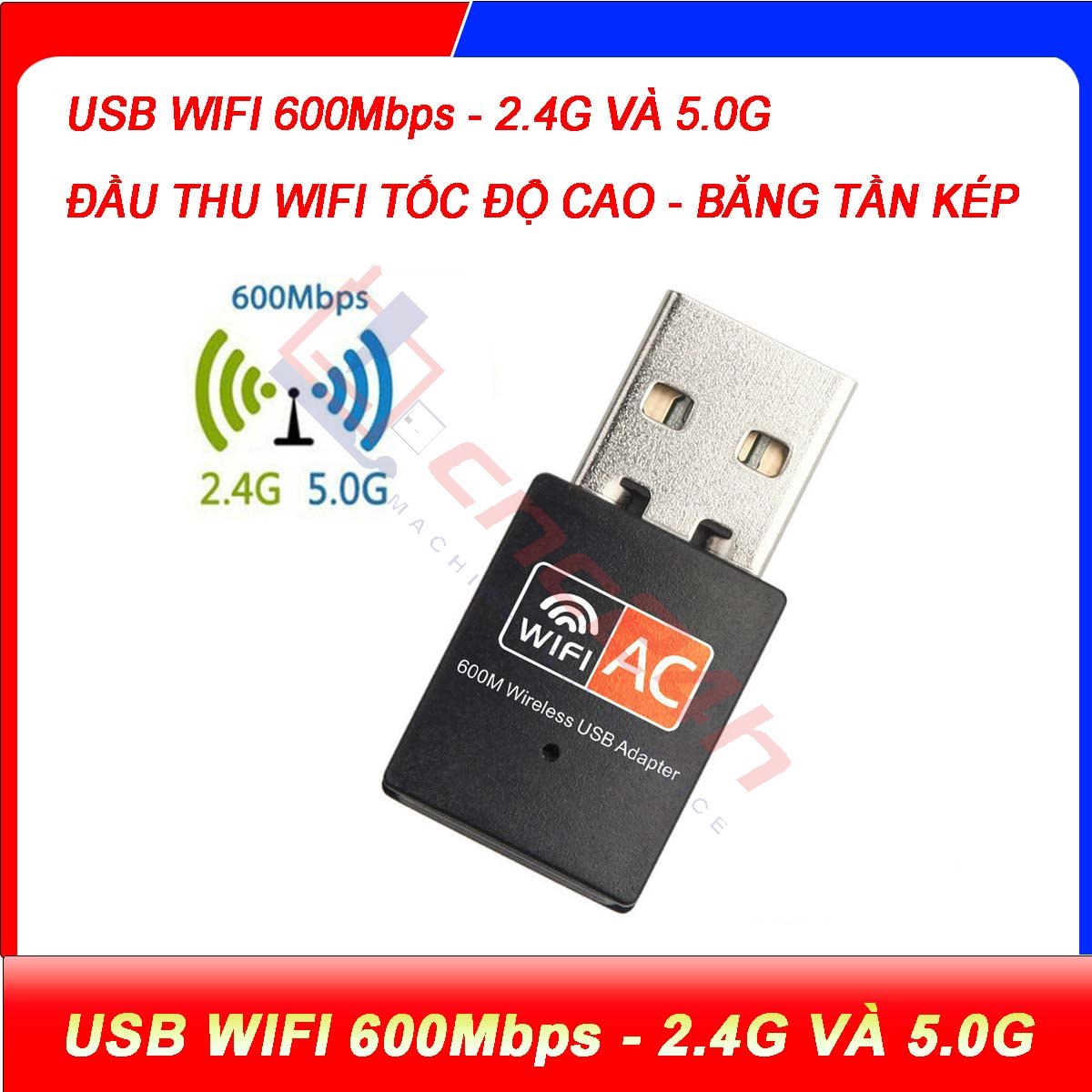 usb wifi tốc độ cao, nhỏ gọn, tương thích nhiều thiết bị và hệ điều hành. Dùng thay thế cho các máy tính PC không có card wifi, laptop đời cũ,...