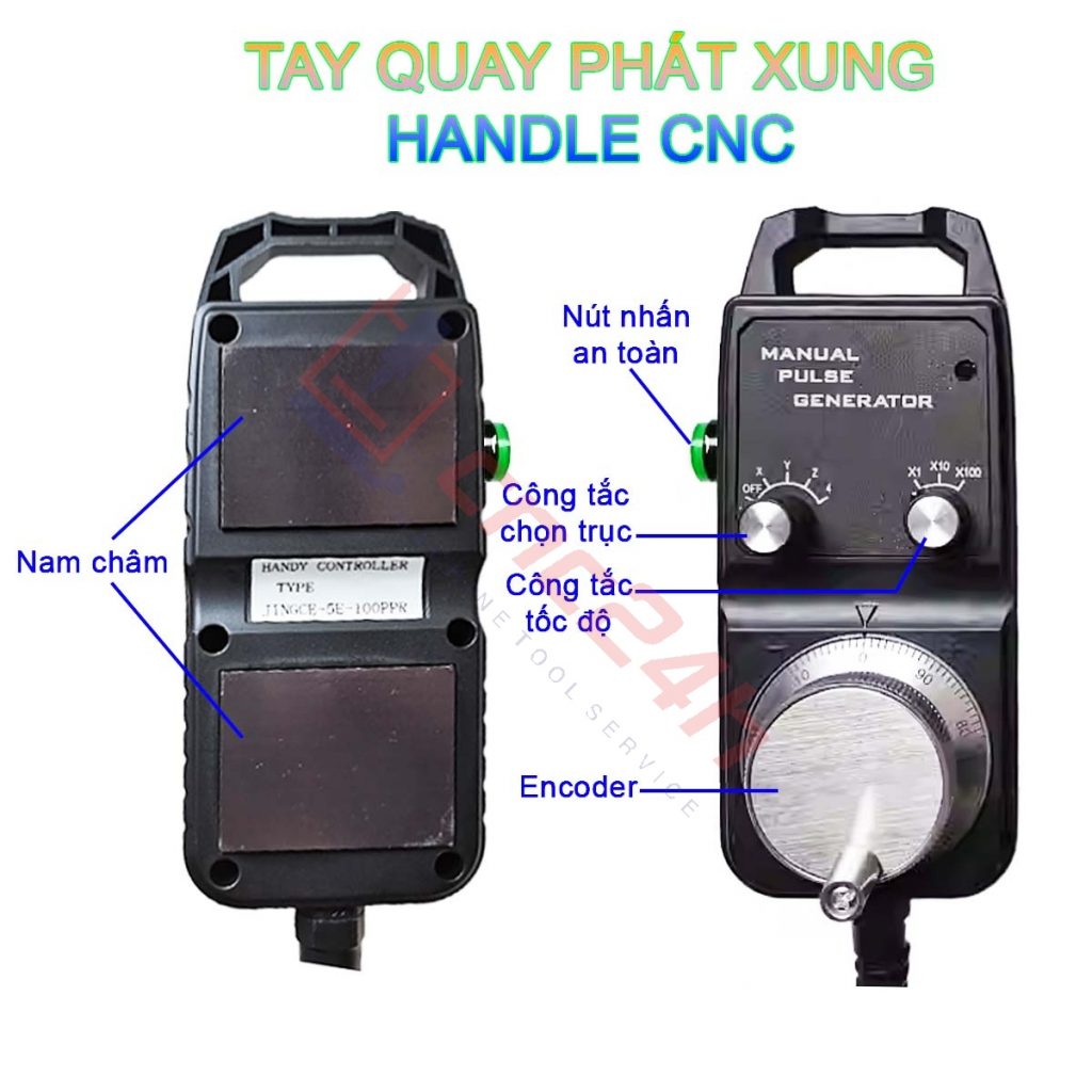 Tay quay phát xung máy CNC