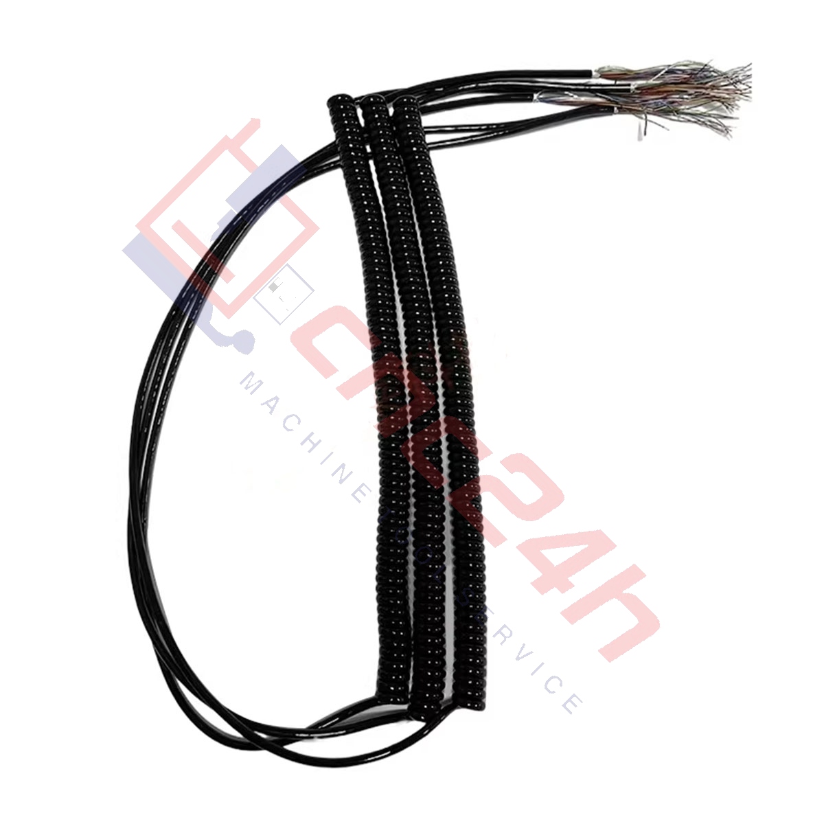 Cáp xoắn lò xo tay quay phát xung CNC – vỏ PU chống dầu cháy, lõi đồng mềm, dài 4-10m. Đàn hồi tốt, chống đứt gãy, bền bỉ. Dùng cho MPG, encoder.