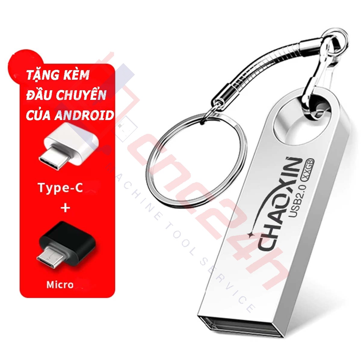 USB cho máy CNC chuẩn 2.0, tương thích cho các hệ Fanuc, Mitsubishi, Syntec. Dung lượng đa dạng 128MB-128GB, tặng hộp sắt và đầu OTG.
