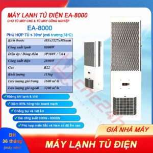 Máy lạnh tủ điện EA-8000 8000W máy lạnh khô cho máy CNC bền, rẻ, hiệu quả cao